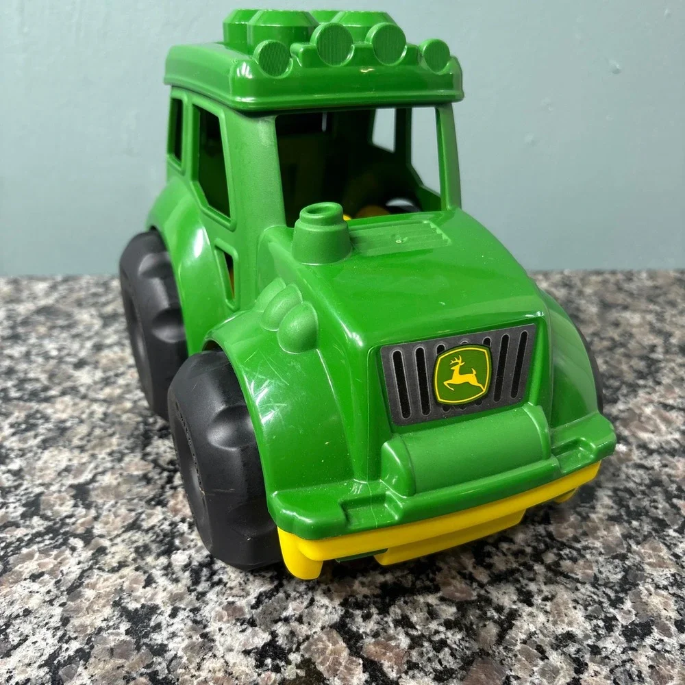 Mega Bloks John Deere Green Tractor Toy Vehicle for Toddlers